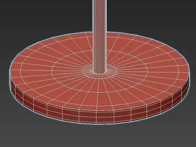 PRAGMA floor lamp with glass shade 3D model