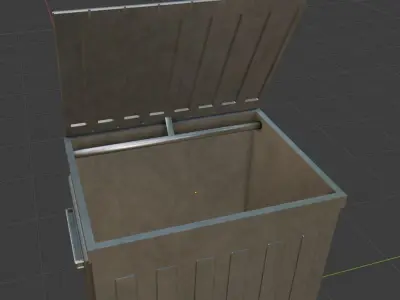 Garbage Container Low-poly 3D model shop