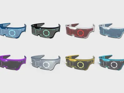 96 SciFi Glasses Super Collection - Character Design Fashion 3D Model Pack
