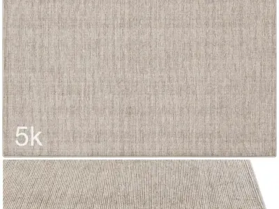 Carpet set 9130 - Hand-knotted Wool Rug - 5k 3D model