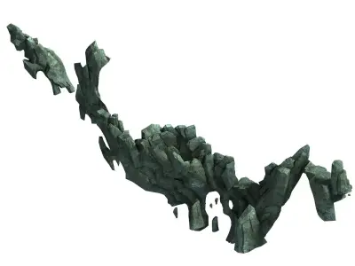 Magic Palace - mountain gravel 01 3D model