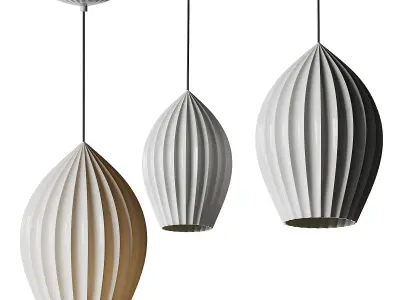 Fin Suspension light 3D model