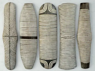 Zulu Shields Collection 3D Model Pack