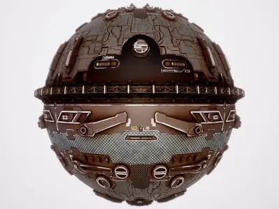PBR Sci-Fi Texture Pack 13 Low-poly 3D model