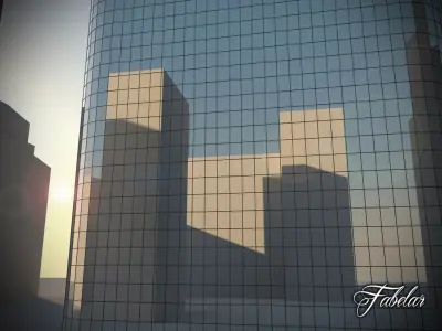 Building 23 Low-poly 3D model