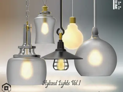 Stylized Lights Vol 1 3D model