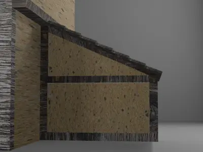 Fantasy Wooden House - Old Style 3D model