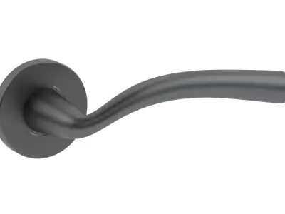 Urfic Winchester Door Handle Matt Black 3D model