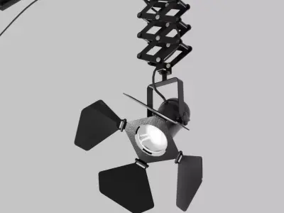 Pantograph spotlight 3D model