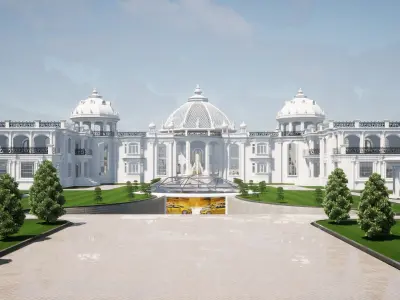 Palatial Grandeur Mansion   3D model