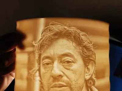 Lampe Serge Gainsbourg  et litophane  3D print model