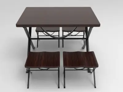 Dining Table  3D model shop