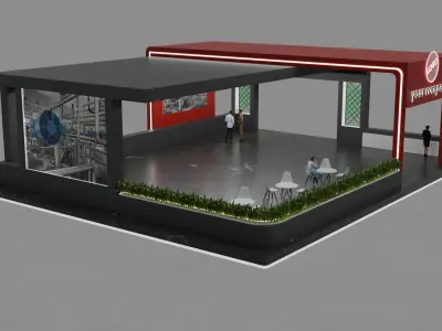 Exhibition Stand 3D model
