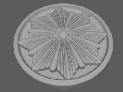 rosette decorative medallion 3D model 3