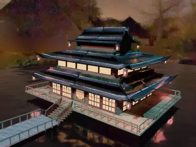 Chinese Traditional Architect Free 3D model