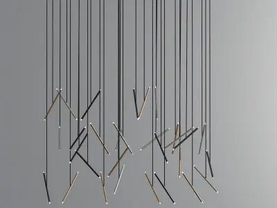 Modern Ceiling Led Suspension Collection 3D model