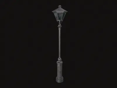 Street Lamp Low-poly 3D model