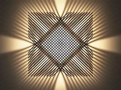 Plywood Lamp 3D model