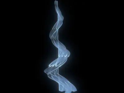 Sci fi Tower Glass Cage 3D model