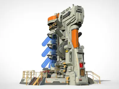 Sci-fi incubator 3D model