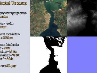 Maracaibo Venezuela City Landscape 3D Model 3D model