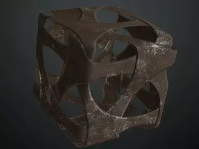 Rusty Metal Grill Transparent Industrial PBR Seamless Texture