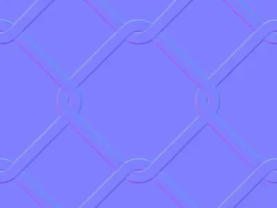 Metal Fence Free low-poly 3D model