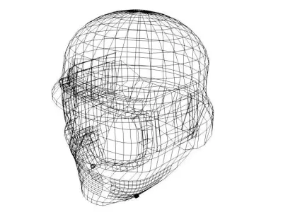 Paintball Facemask - Type 5 3D model