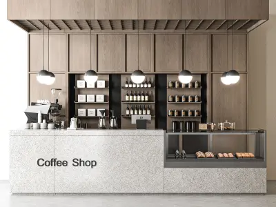 Coffee shop 07 3D model