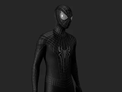 The Amazing Spider-Man Black Suit Low-poly 3D model