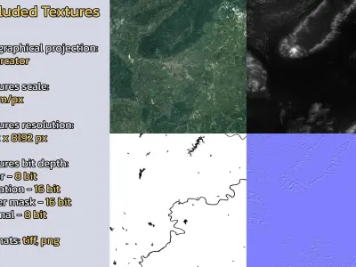 Guigang China City Landscape 3D Model 3D model