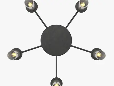 Kellwyn Collection Five-Light Transitional Style Chandelier  3D model