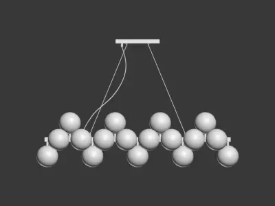 Dallas Maytoni Linear Pendant Opaque Glass 3D model