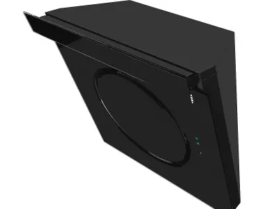 Black Kitchen Hood 3D model