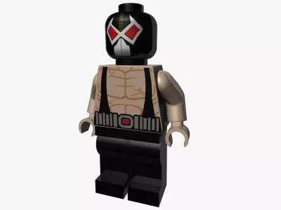 LEGO Bane 3D model
