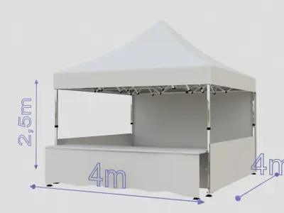 Marketing tent 4x4m 3D model