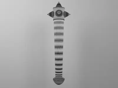 Clubs Weapon Low-poly 3D model