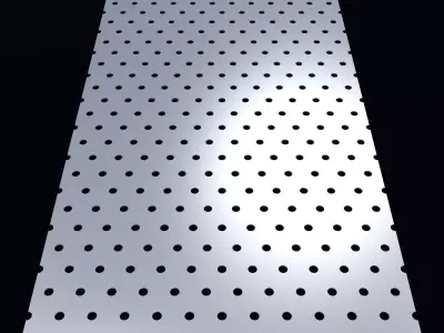 Perforated panel with 8 percent opening 25O93 3D model
