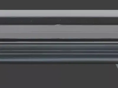 Wooden Park Bench 3D Model 3D model