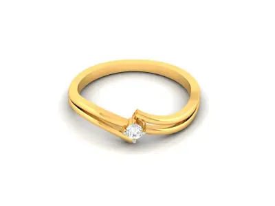 Diamond Ring For Women 3d Print Model 3D print model 67
