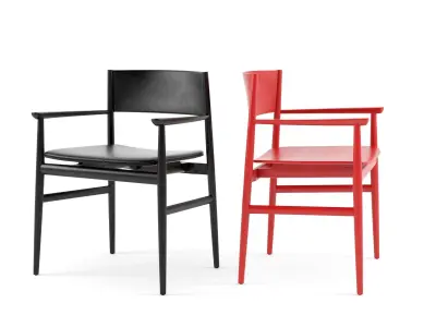 PORRO Minimo Light Table and Neve Chairs 3D model