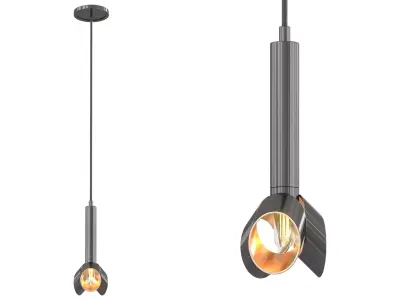 Copper Modern Pendant 3D model