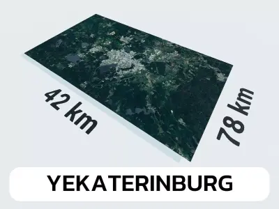 Yekaterinburg Russia City Landscape 3D Model 3D model