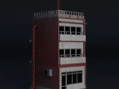 BUILDING URBAN AREA HONGKONG JAPAN CHINA ASIAN 03 Low-poly 3D model