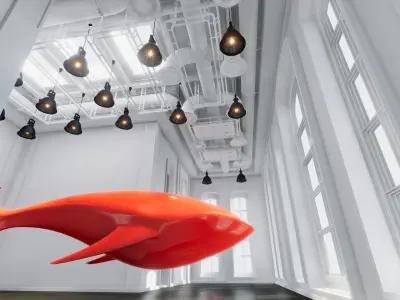 White Room 73 Low-poly 3D model