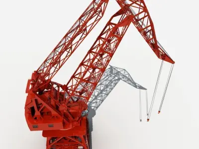 Port Crane 3D model