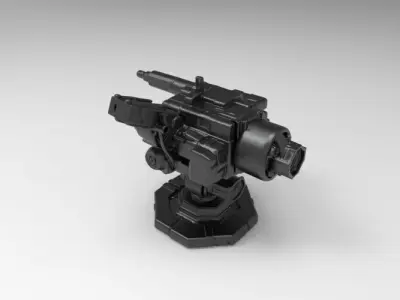 scifi weapon 3 3D print model