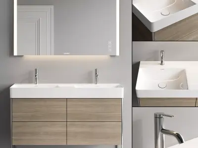 Duravit XSquare Vanity Unit Set 1 3D model