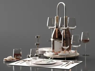 Drink Set 3D model