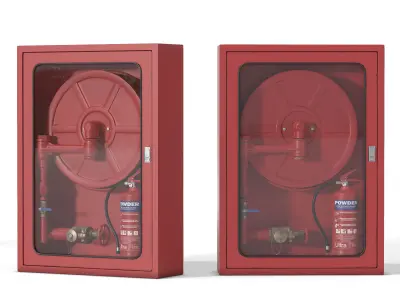 Fire Extinguishers Set 3D model